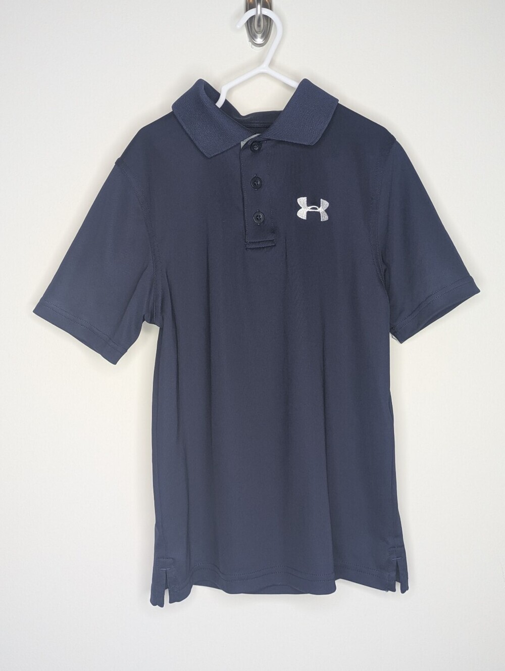 Under Armour Loose Heatgear Navy Polo Shirt XS